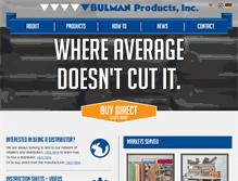 Tablet Screenshot of bulmanproducts.com